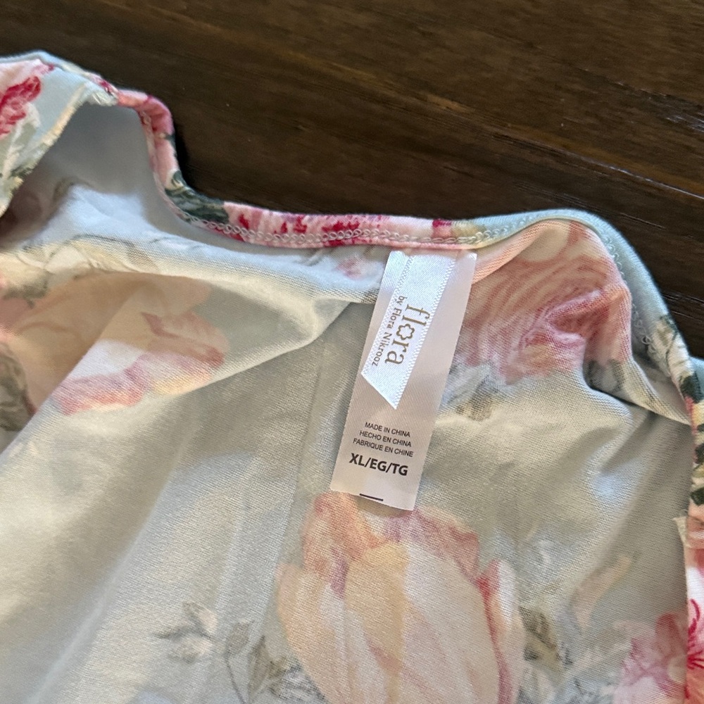 Flora Women's Pajama Set - Blue and Pink - Picture 2 of 6
